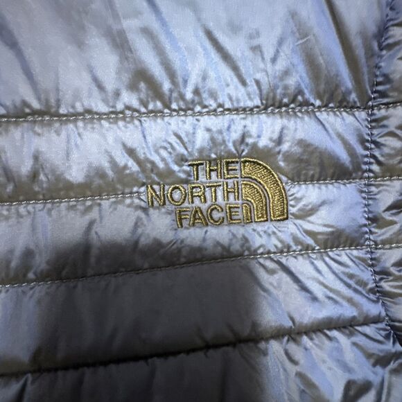North Face Vest Womens Medium Black Reversible Puffer Teddy Mossbud Jacket Fuzzy - Picture 7 of 10